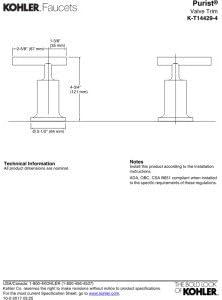 Purist® Deck- or Wall-Mount High-Flow Bath Trim with Lever Handles