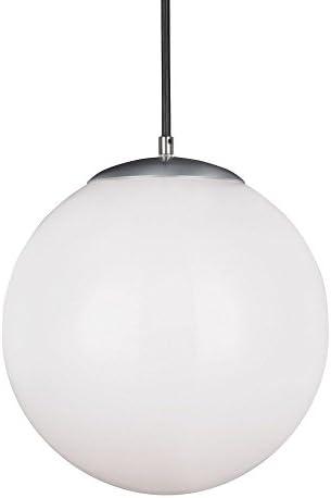 Eco-Friendly Satin Aluminum Globe Pendant with White Glass Diffuser