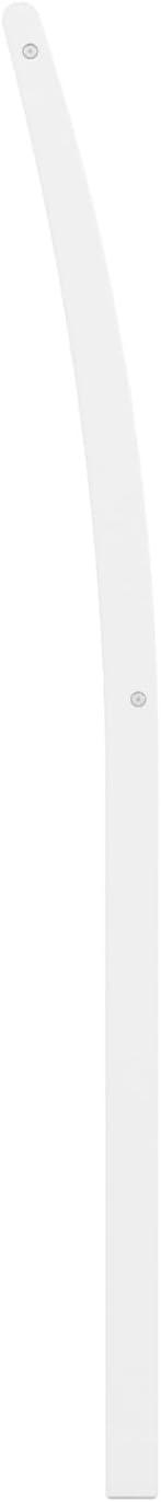 AFI Portland King Sleigh Solid Wood Panel Headboard with Attachable Charger, White