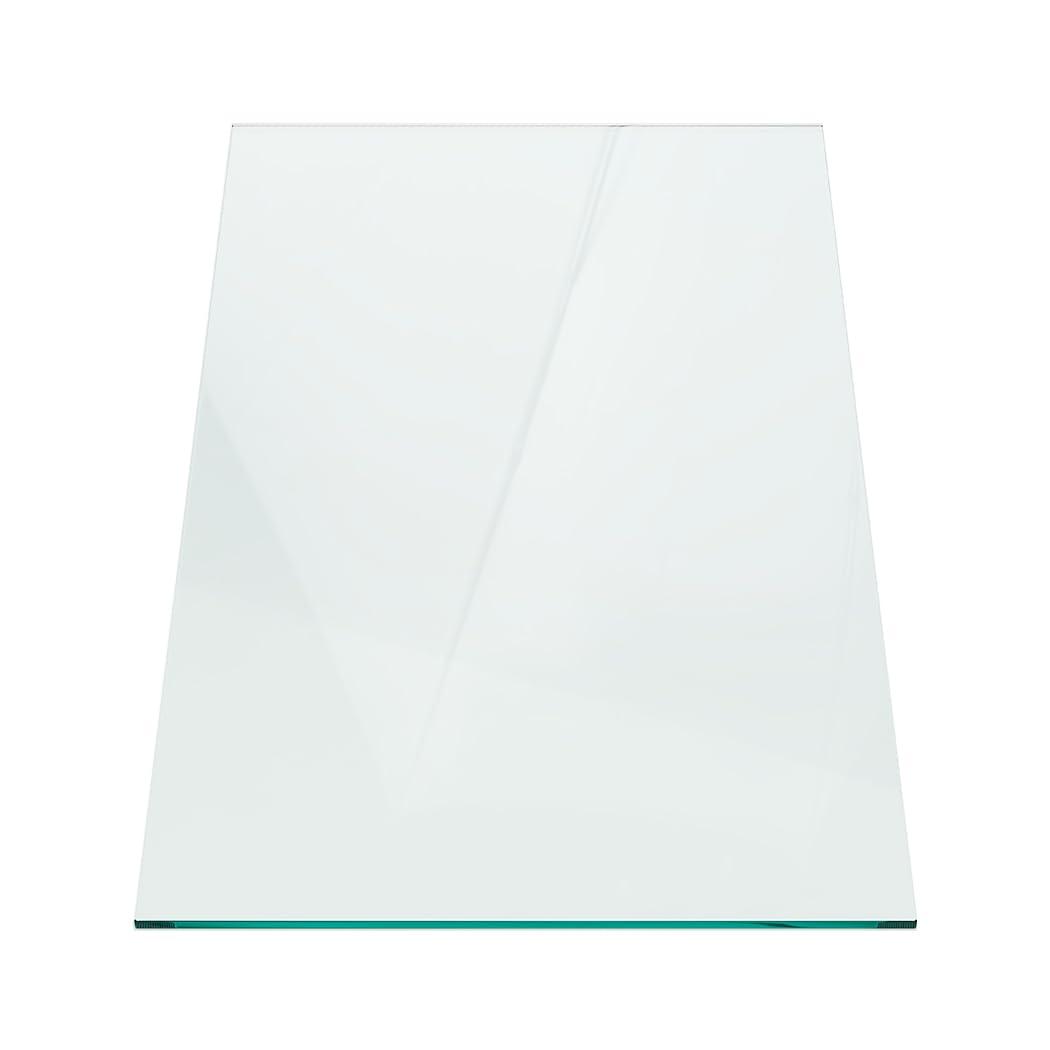 24 x 36 Inch Rectangle Glass Table Top 3/8 Inch Thick Clear Tempered Glass With Bevel Edge Polished Radius Corners