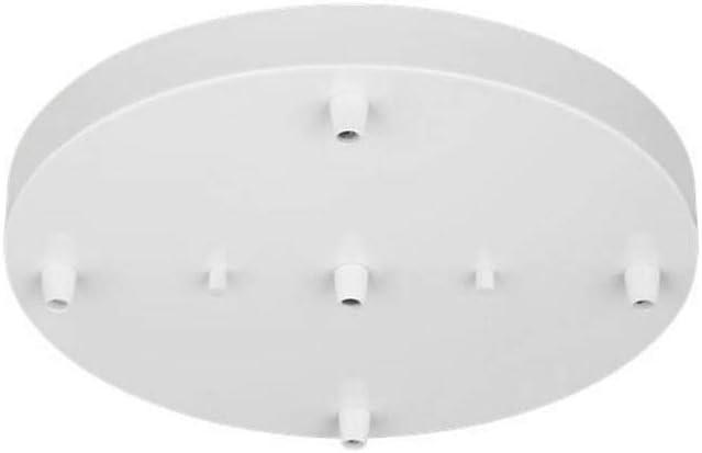 Generation Lighting 7449405-15 Hanging Globe Five Light Cluster Canopy, White Finish