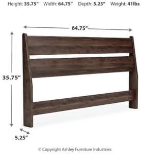 Queen Calverson Panel Headboard Mocha - Signature Design by Ashley