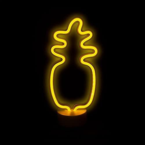 LED Neon Light Sign Room Decoration USB or Battery Powered Dorm Decor Pineapple NS1906033