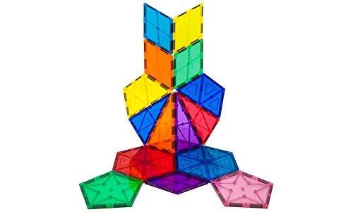 PICASSO-TILES 16 PC Magnetic Tiles, Magnetic Building Blocks for Kids, Magnet for Kids 3+