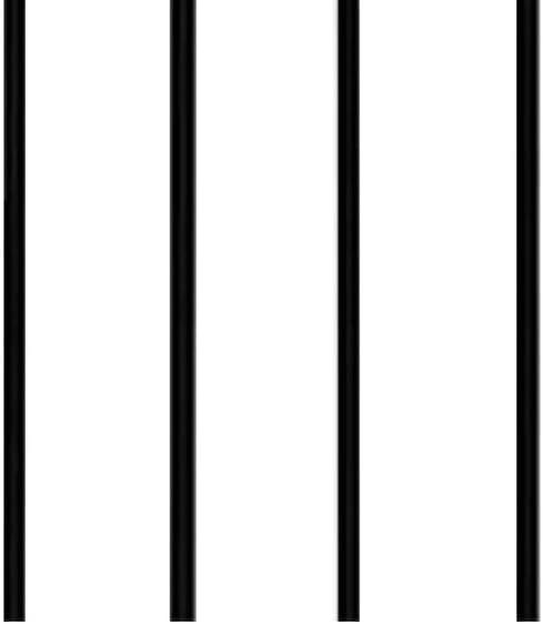 Arlmont & Co. Classic Garden Obelisk, Black, 96", By Harbor Garden (Set of 2)