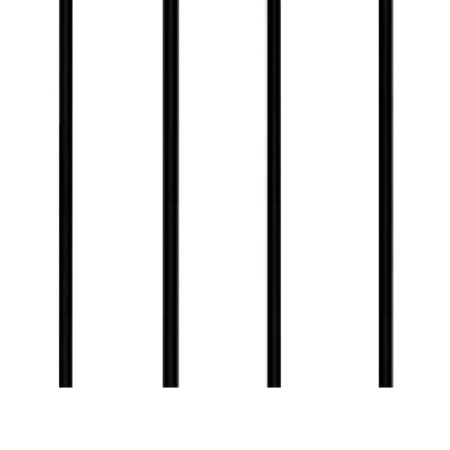 Arlmont & Co. Classic Garden Obelisk, Black, 96", By Harbor Garden (Set of 2)