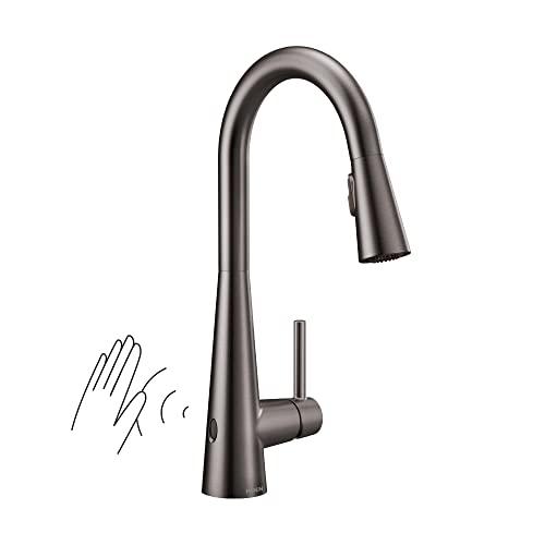 Modern Stainless Steel Pull-Down Kitchen Faucet with MotionSense Wave