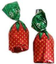 Strawberry Filled Hard Candy - Individually Wrapped Strawberry Bon Bons Candy 2 Pound Bulk Bag - Holiday Candy