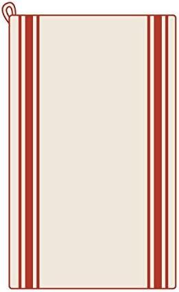 Aunt Martha's 18" x 28" Vintage Red Stripe Towel, 1 Each