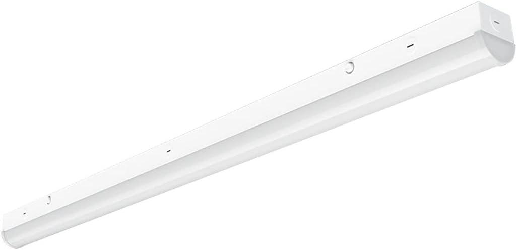 Adjustable White Iron LED Strip Light Fixture, 4ft