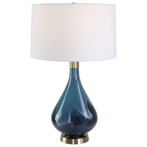Uttermost Riviera 27 3/4" High Sapphire Navy Blue Glass Table Lamp