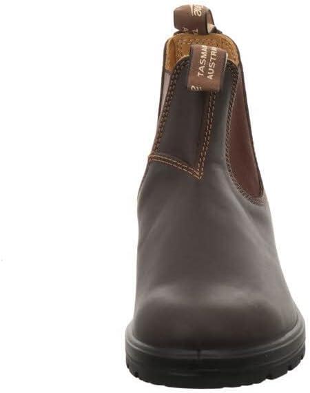 Blundstone 550 Unisex Chelsea Boots, Premium Water Resistant Leather with a Cushioned Midsole and Elastic Side For Men and Women, Walnut Brown 10 AU