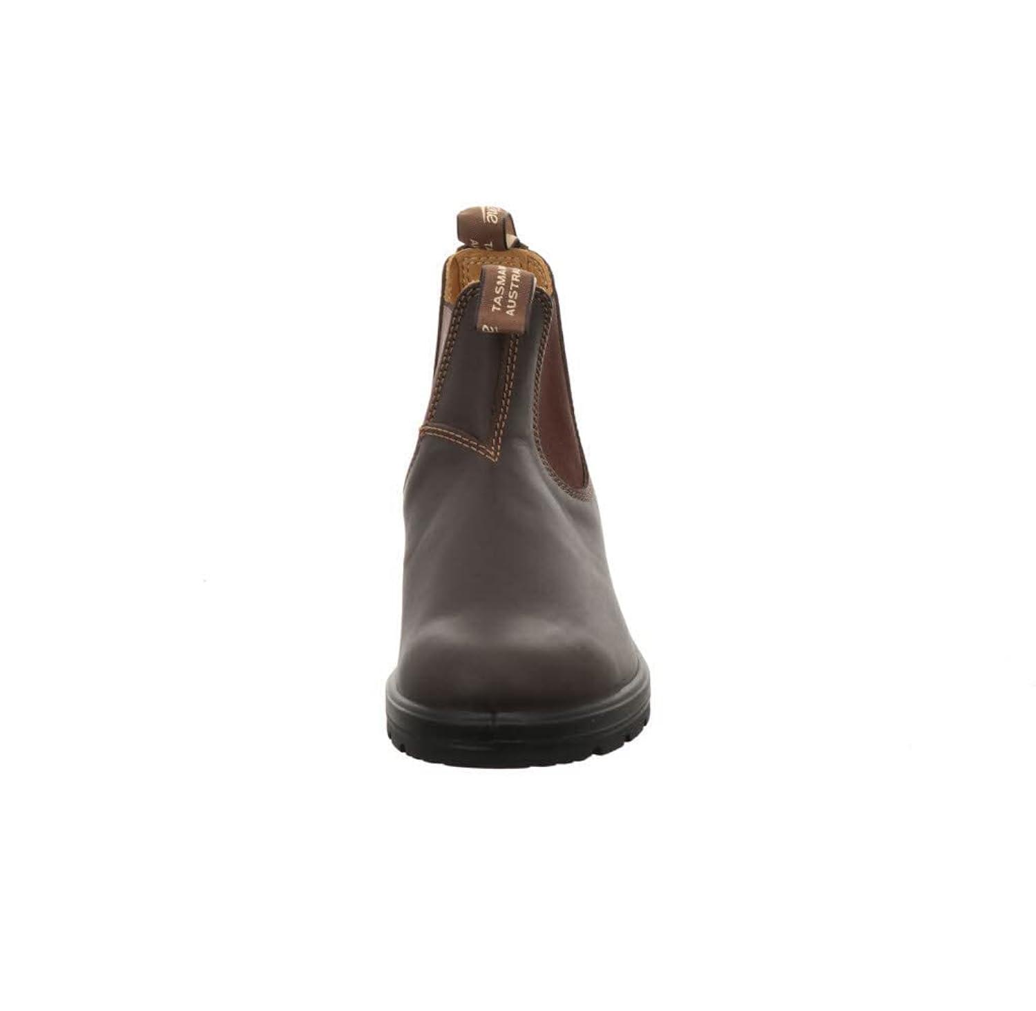 Blundstone 550 Unisex Chelsea Boots, Premium Water Resistant Leather with a Cushioned Midsole and Elastic Side For Men and Women, Walnut Brown 10 AU