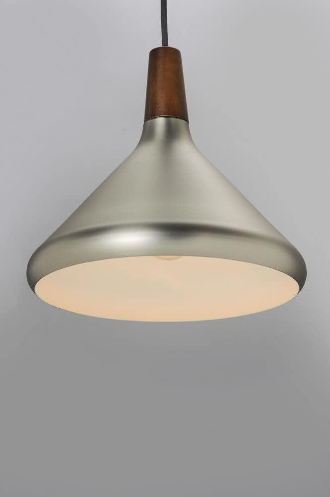 Maxim Lighting Nordic - 7" One Light Pendant, Walnut/Black Finish