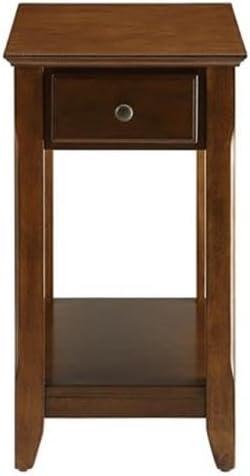 Smart Looking Side Table Walnut Brown - Saltoro Sherpi