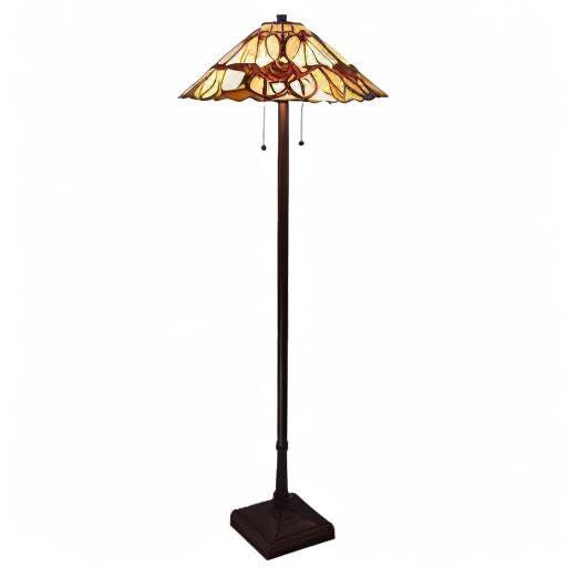 Amora Lighting  Tiffany Style Mission Floor Lamp