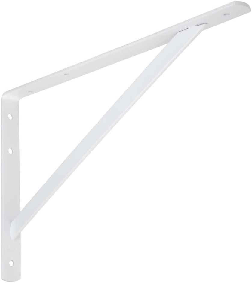 N260-596 16 in. Super Strength Shelf Bracket, White