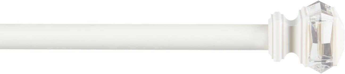 Amalgamated Textiles Iron Adjustable 66'' to 120'' 1'' Single Curtain Rod & Reviews | Wayfair