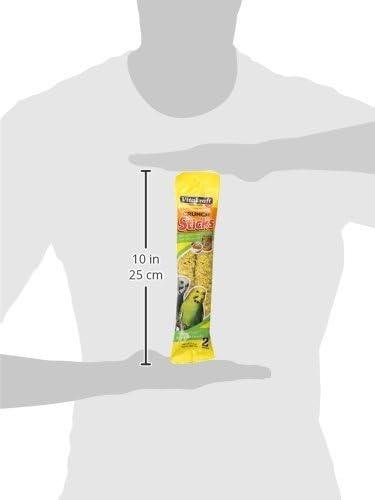 Vitakraft Crunch Sticks Parakeet Treat - Egg and Honey - Pet Bird Treat Toy