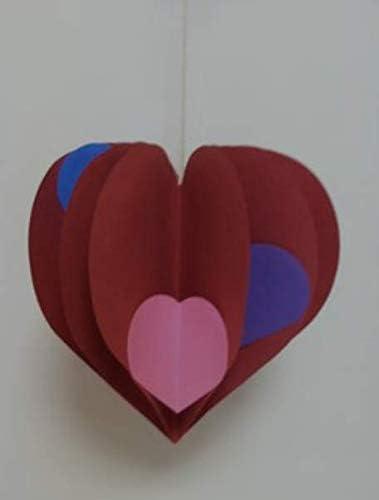SHAPES ETC. Heart Large Assorted Color Creative Cut-Outs- 5.5”