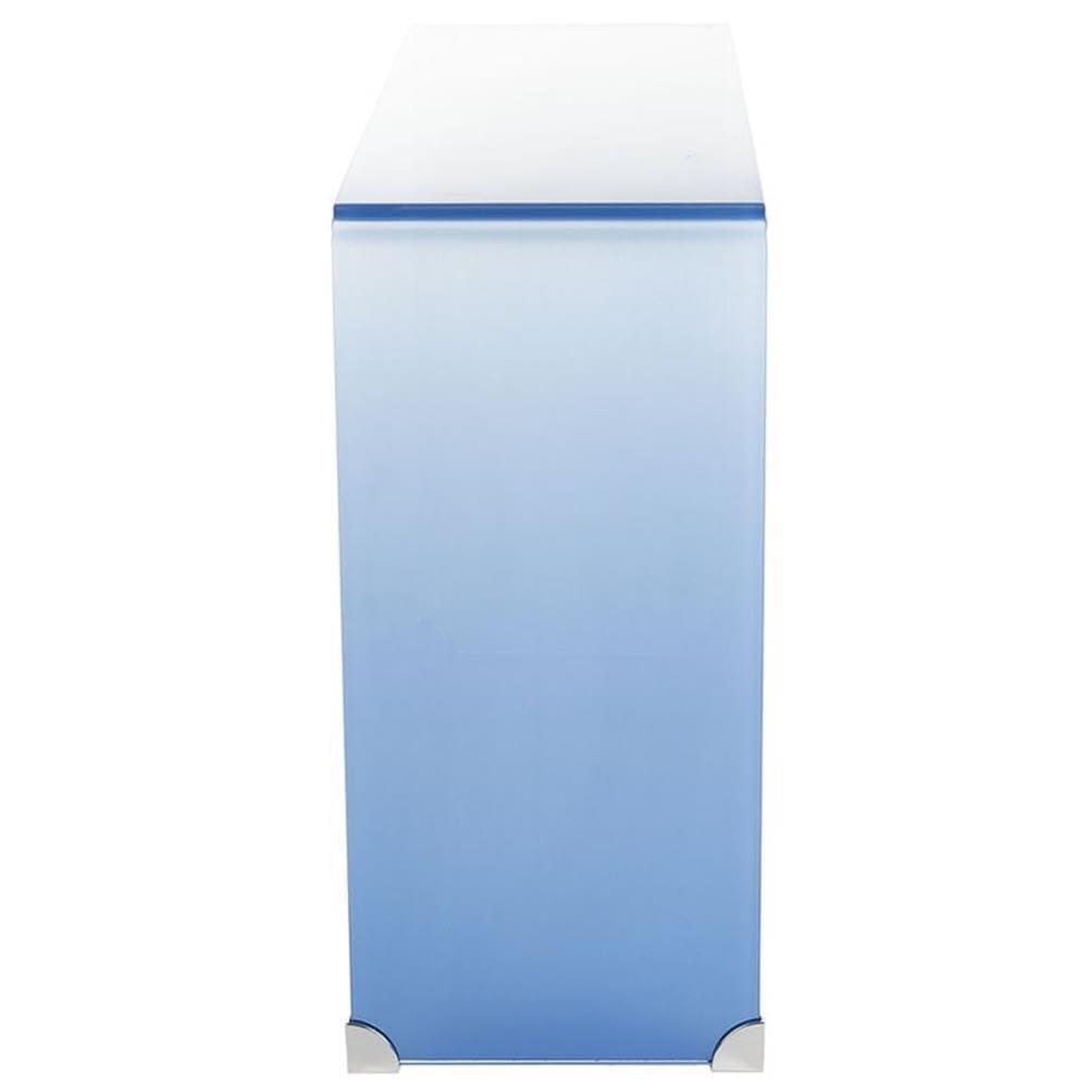 Crysta Ombre Glass Console Table - Clear/Blue - Safavieh