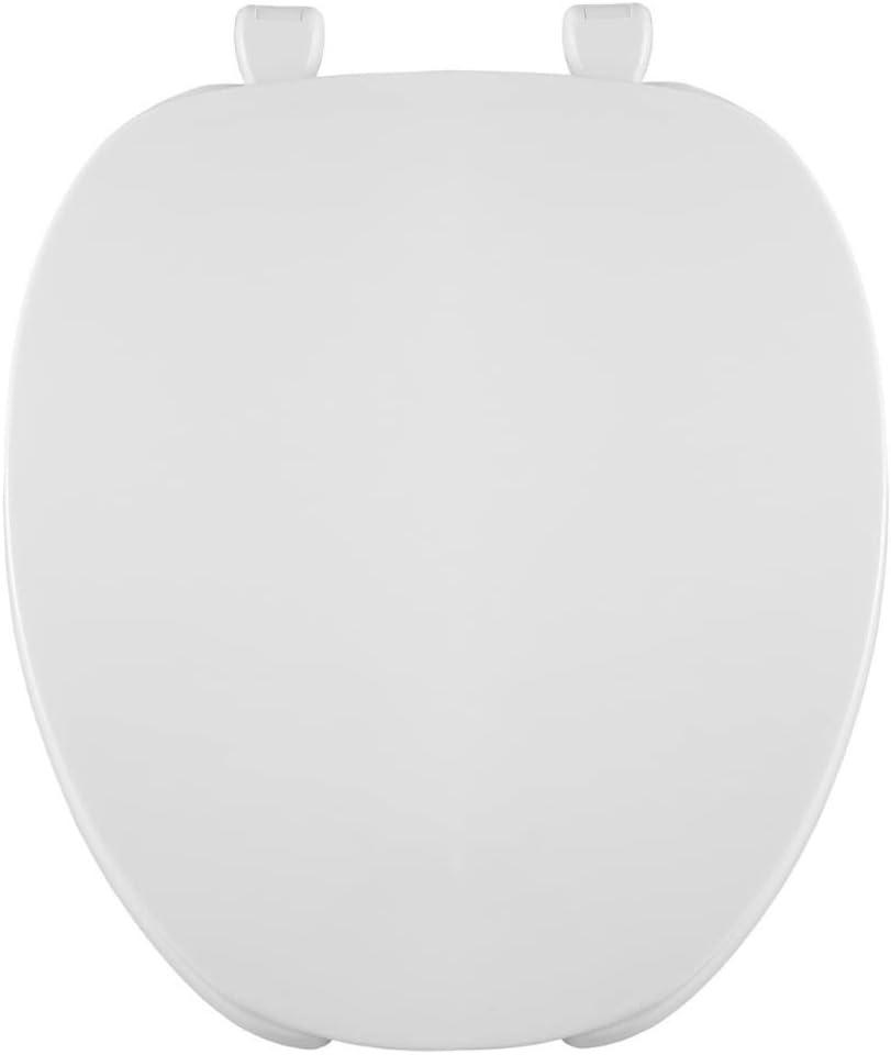 Centoco 220-001 Round Plastic Open Front Toilet Seat, White