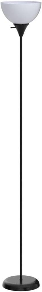 Henry 71" Torchiere Standing Floor Lamp by Newhouse Lighting, Black