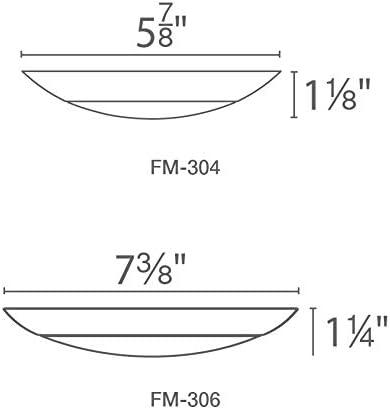 WAC Lighting Disc 6" Aluminum Flush Mount for Junction Box in White (Set of 10)