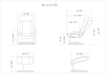 Relax-R Hamilton Recliner and Ottoman-Color:Color
