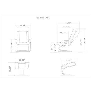 Relax-R Hamilton Recliner and Ottoman-Color:Color
