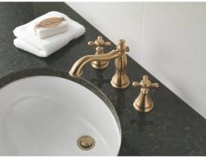 Cassidy Widespread Bathroom Faucet 3 Hole, 2-handle Bathroom Sink Faucet with Drain Assembly