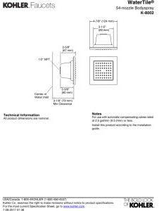 Polished Chrome Square Adjustable Body Spray