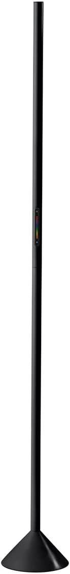 Simplee Adesso Cole LED Color Changing Wall Washer Floor Lamp, Matte Black, Plastic, Frosted Diffuser Shade