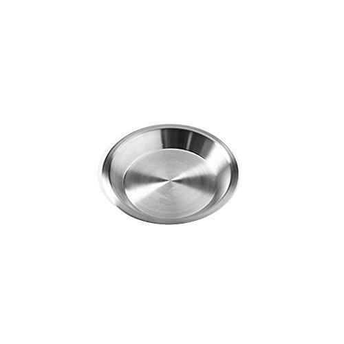 Silver Stainless Steel Round Pie Pan, 9.13" Diameter