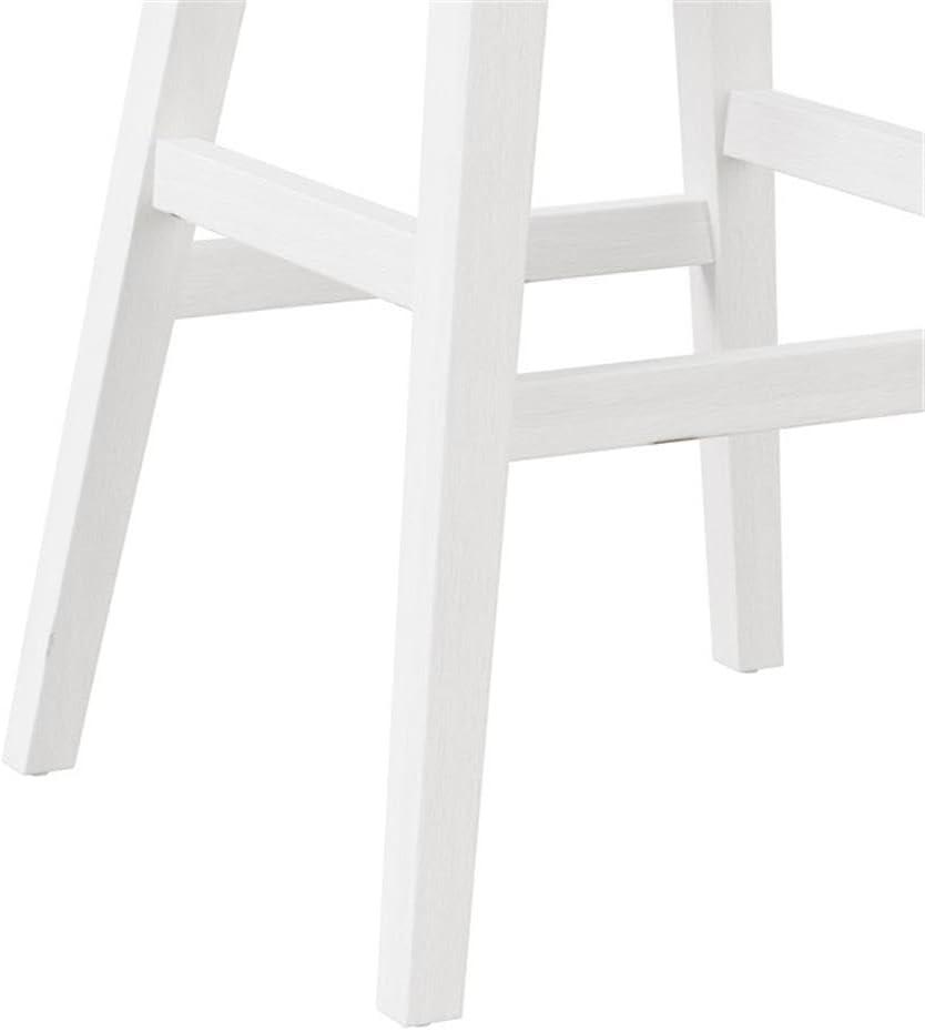 Clarion Wood and Upholstered Bar Height Swivel Stool Sea White - Hillsdale Furniture