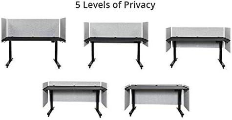 Stand Up Desk Store Fabric 3 Panel Desk Partition