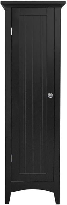 OS Home & Office One Door Kitchen Storage Pantry in Black