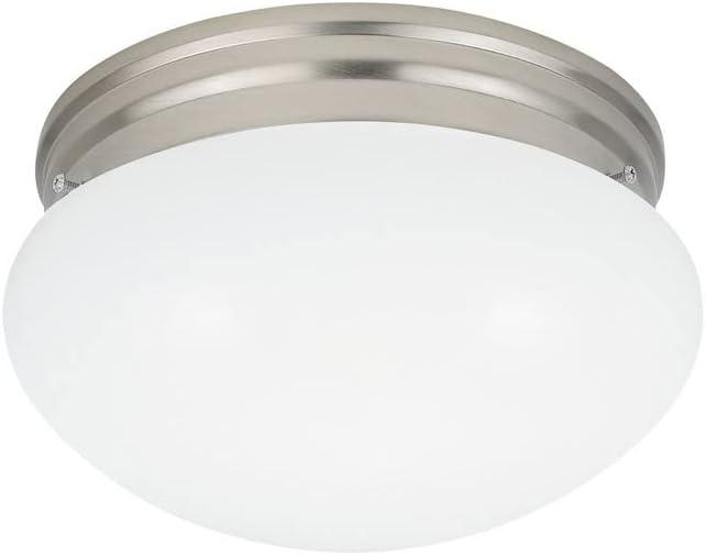 5328EN3-962-Generation Lighting-Sea Gull Lighting-One Light Close To The Ceiling in Traditional Style-10 Inch wide by 5.25 Inch high-Brushed Nickel