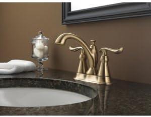 Linden Centerset Bathroom Faucet with Drain Assembly, 2-handle Bathroom Sink Faucet
