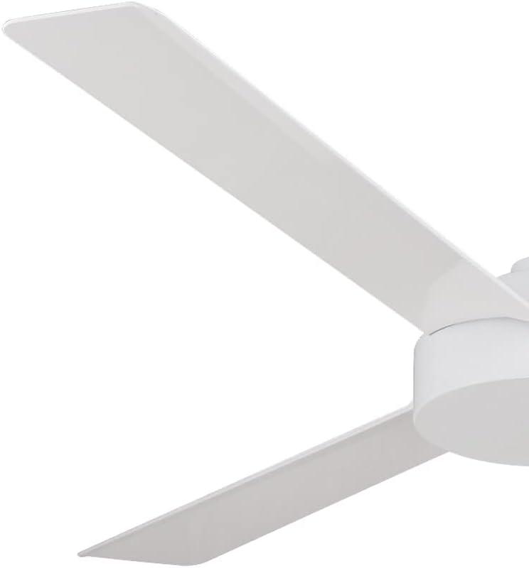 52" Minka Aire Modern 3 Blade Indoor Ceiling Fan Flat White for Living Room Kitchen Bedroom Family Dining Home House Office