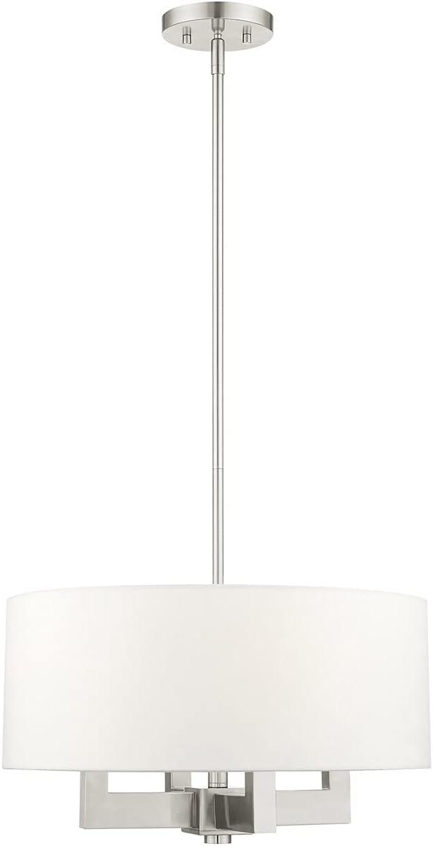 Livex Lighting Cresthaven 4 - Light Chandelier in  Brushed Nickel