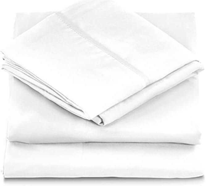 White King Size Cotton Microfiber Deep Pocket Sheet Set