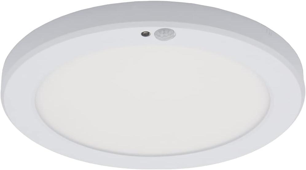 9-Inch White Aluminum LED Motion Sensor Ceiling Light