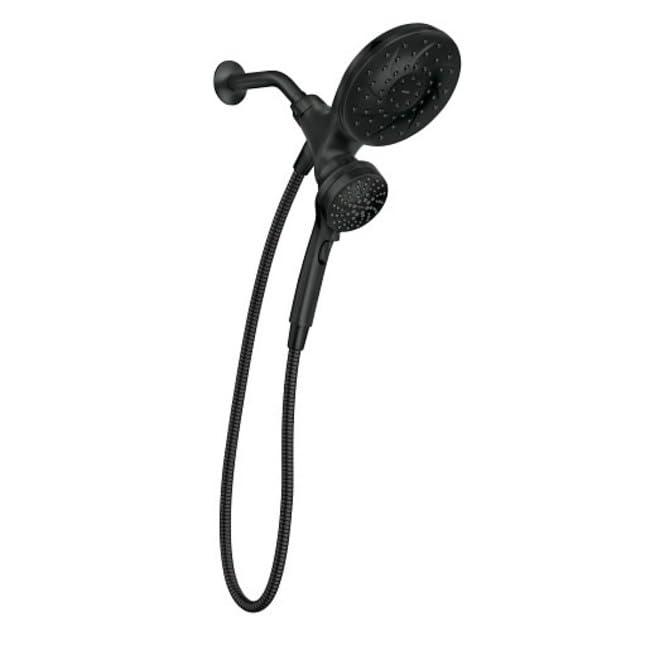 Co-t Moen Engage Magnetix 2-In-1 Shower Head With Handheld Spray, Magnetic Docking System, Matte Black Finish, Multiple Spray Settings, 60" Kink-Free Hose J21BF6624