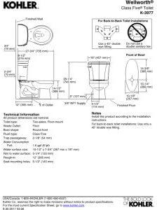 Wellworth® 1.6 GPF Round Two-Piece Toilet (Seat Not Included)