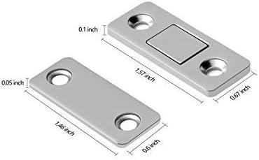 Ultra Thin Stainless Steel Magnetic Door Catch Set