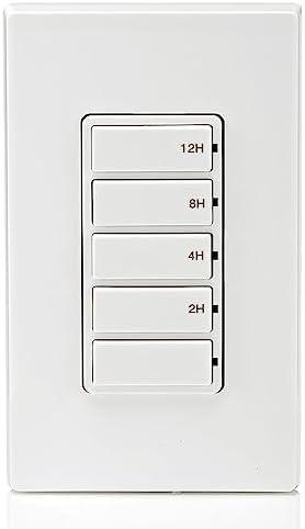 Decora 20 Amp White Digital In-Wall Countdown Timer Switch