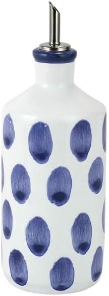 Santorini 16oz. Ceramic Single Oil / Vinegar Cruet