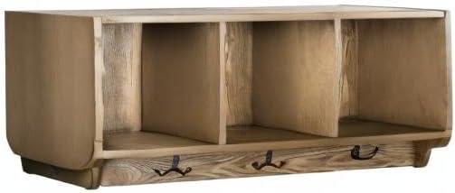 Alice Wall Shelf With Storage Compartments - Oak - Safavieh