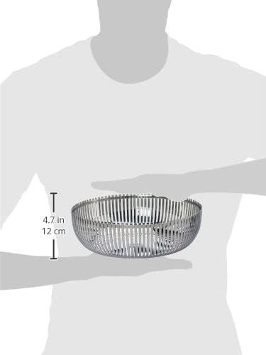 Pierre Charpin 9" Silver Stainless Steel Round Basket